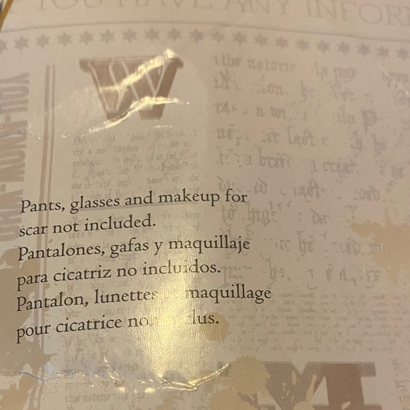 Harry Potter Gryffindor Black Wizard Costume with Red Accents - Picture 3 of 6